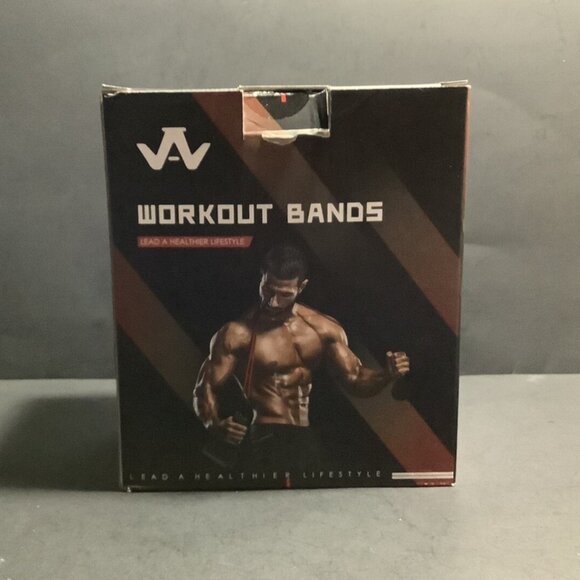 WHATAFIT Work Out Bands 10 - 50 Lbs Resistance Levels New In Box - Picture 2 of 3